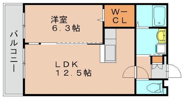 東比恵駅 徒歩10分 6階の物件間取画像